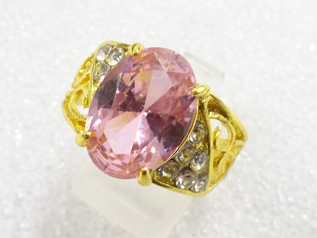 JAPANESE KIMONO / ANTIQUE COLORED STONE RING (SIZE 20.5)